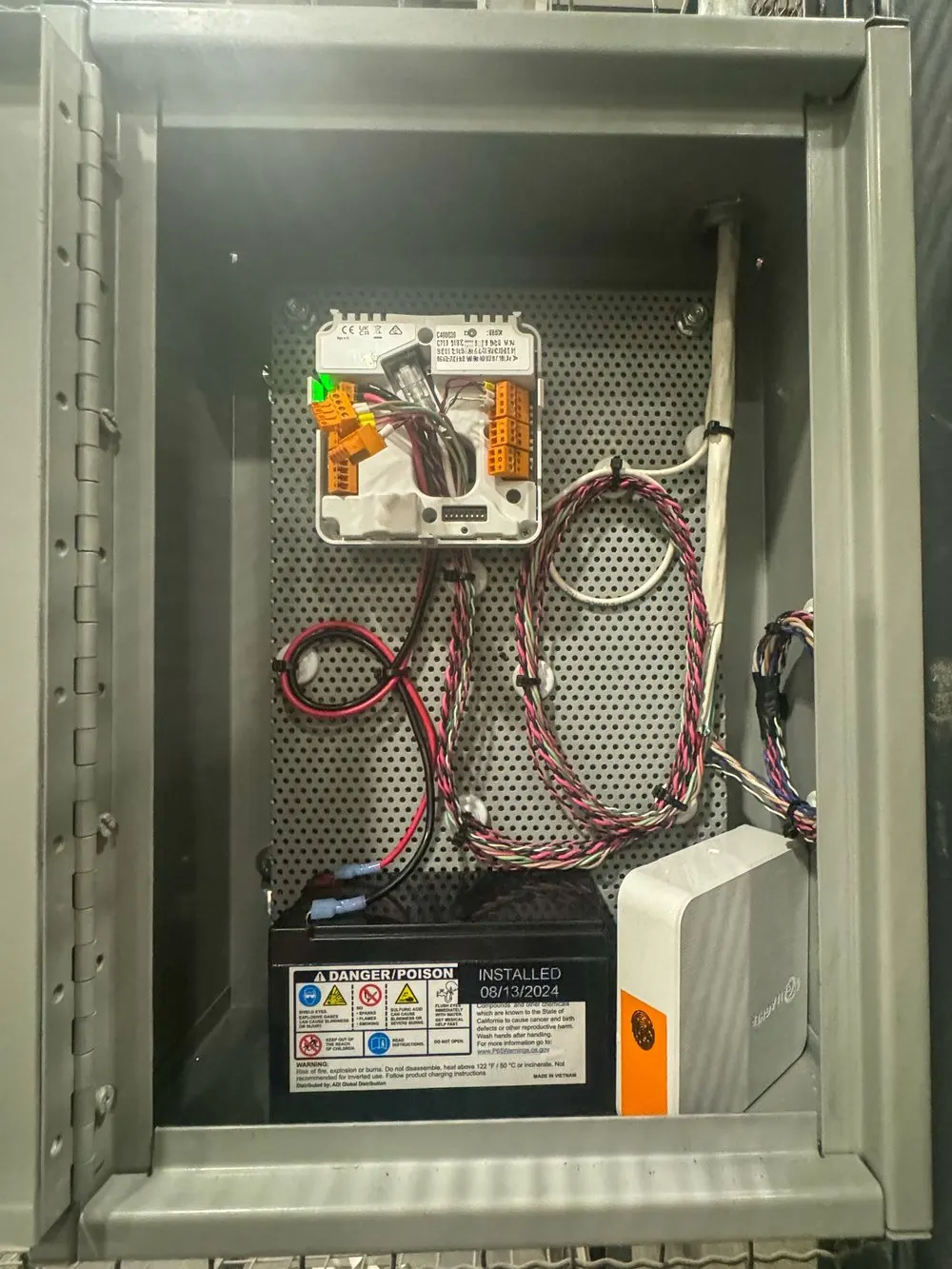 Completed AK Technologies gate and access control installation