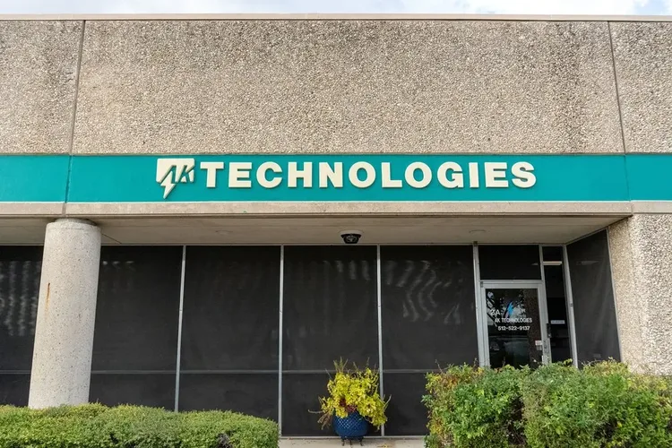 AK Technologies signage at the Austin office